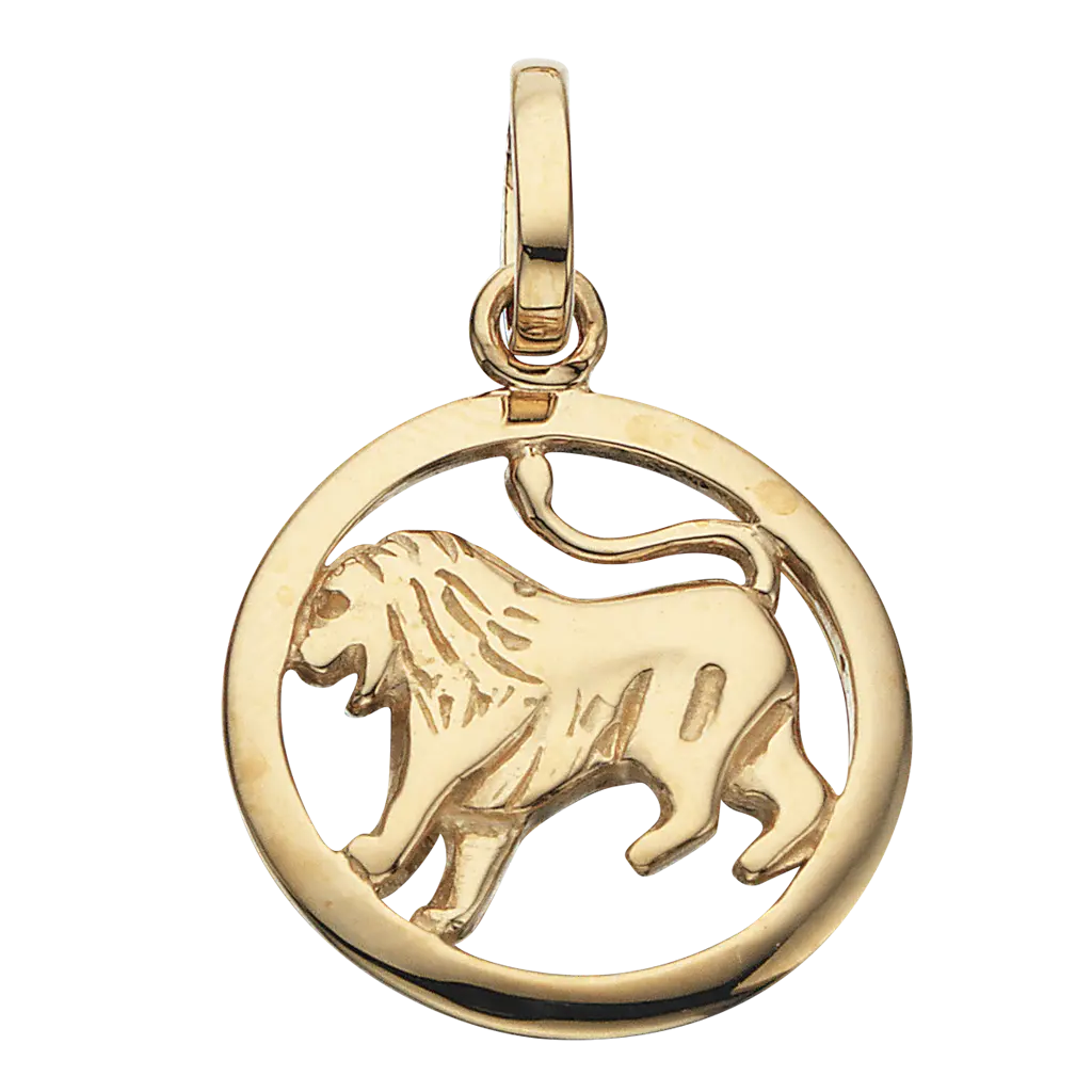 Stjernetegn Løve - 8 kt. Guld fra Scrouples Jewellery
