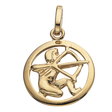 Stjernetegn Skytte - 8 kt. Guld fra Scrouples Jewellery