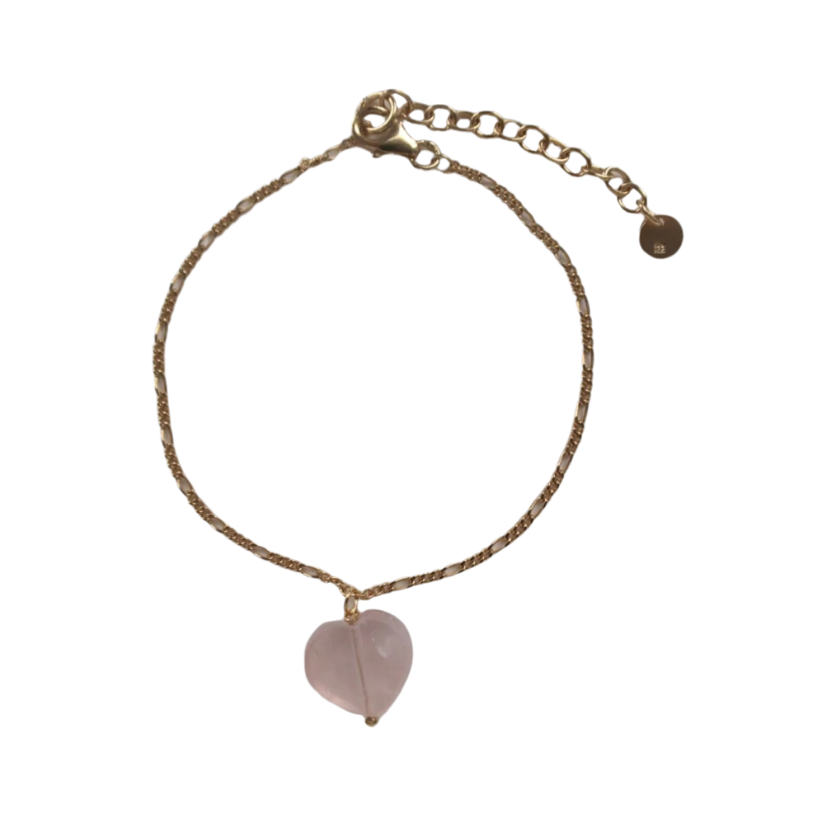 Amour Rose Quartz Armbånd - Forgyldt
