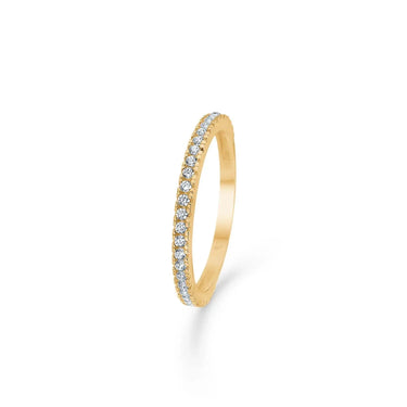 Sparkle ring m. zirkonia - 8 kt. fra Mads Z White Label Guld