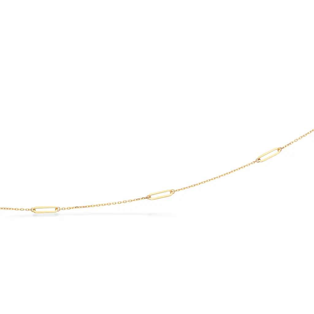 Armbånd kæde m. links - 8 kt. fra Scrouples Jewellery