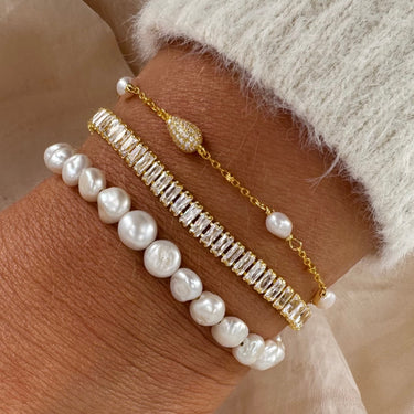 Philina Clear Armbånd - Forgyldt