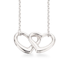 Collier m. dobbelthjerte - Sølv fra Scrouples Jewellery