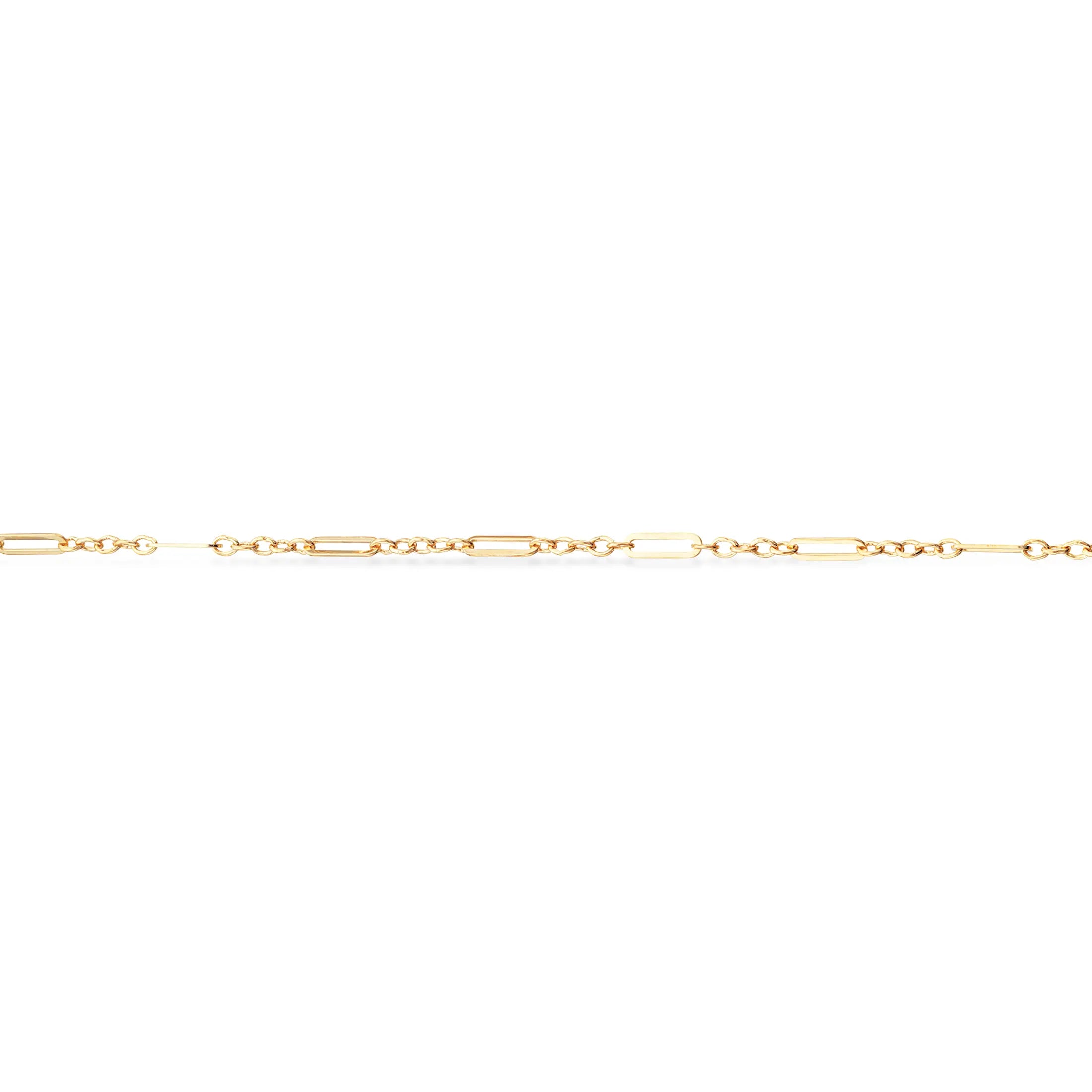 Kæde long links og kæde - Forgyldt fra Scrouples Jewellery