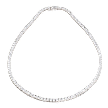 Tennis halskæde 15,8  ct. - 14 kt.  Hvidguld