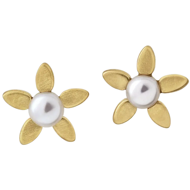 Forget-me-not ørestikker - Forgyldt fra Bybiehl