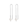 Pearl Cluster Dangling Øreringe - Sølv fra Bybiehl