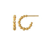 Pebbles hoops small - Forgyldt fra Bybiehl
