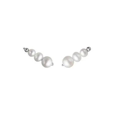 Aura earclimbers ørestikker small - sølv fra Bybiehl