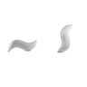 Wave Stud - Sølv fra Bybiehl