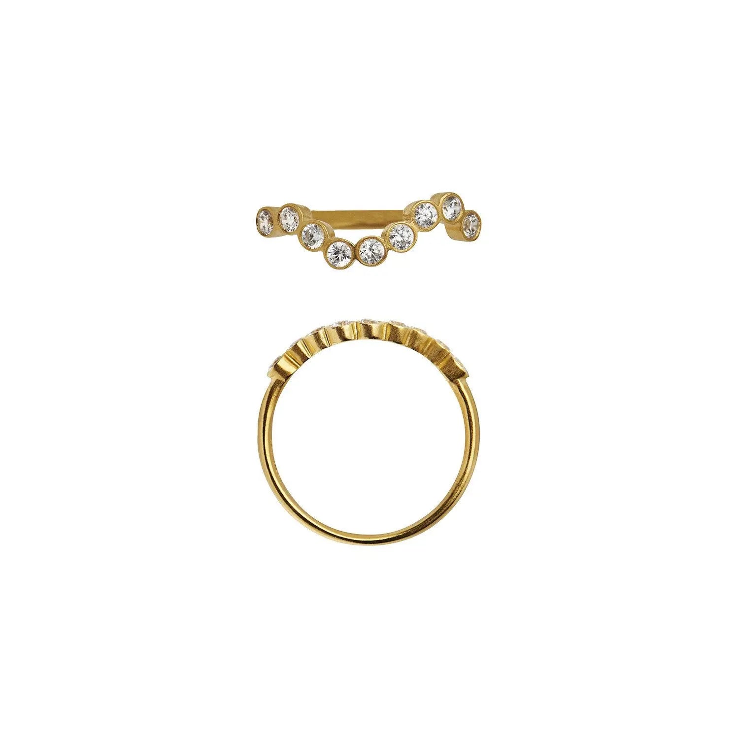 Midnight Sparkle Ring - Forgyldt fra Stine A Jewelry