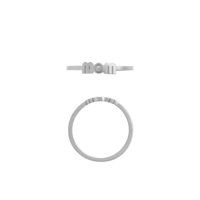 Wow Mom Ring - Sølv fra Stine A Jewelry