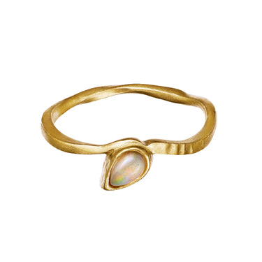 Cille ring - Forgyldt fra Maanesten