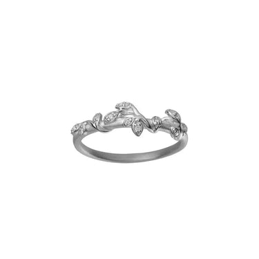 Jungle Ivy Sparkle ring - Sølv fra Bybiehl