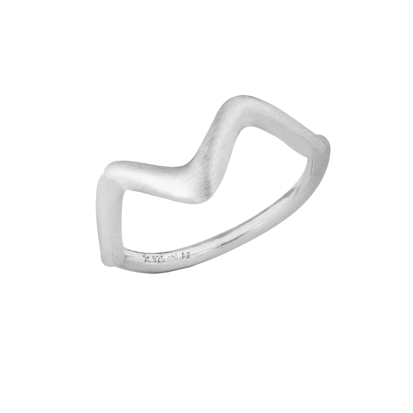 Wave Small ring - Sølv fra Bybiehl