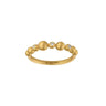 Pebbles band ring - Forgyldt fra Bybiehl