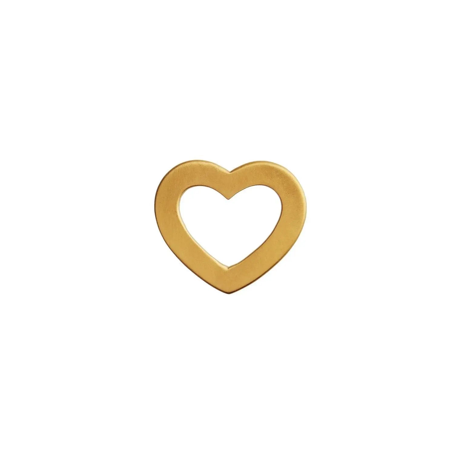 Open Love Heart Pendant - Forgyldt fra Stine A Jewelry