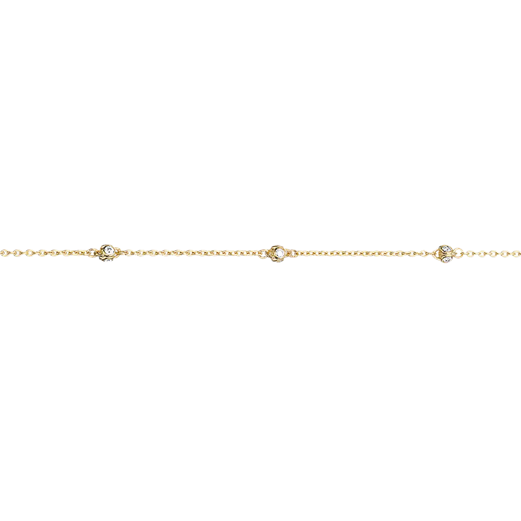 Armbånd m. zirkoner - 8 kt. Guld fra Scrouples Jewellery
