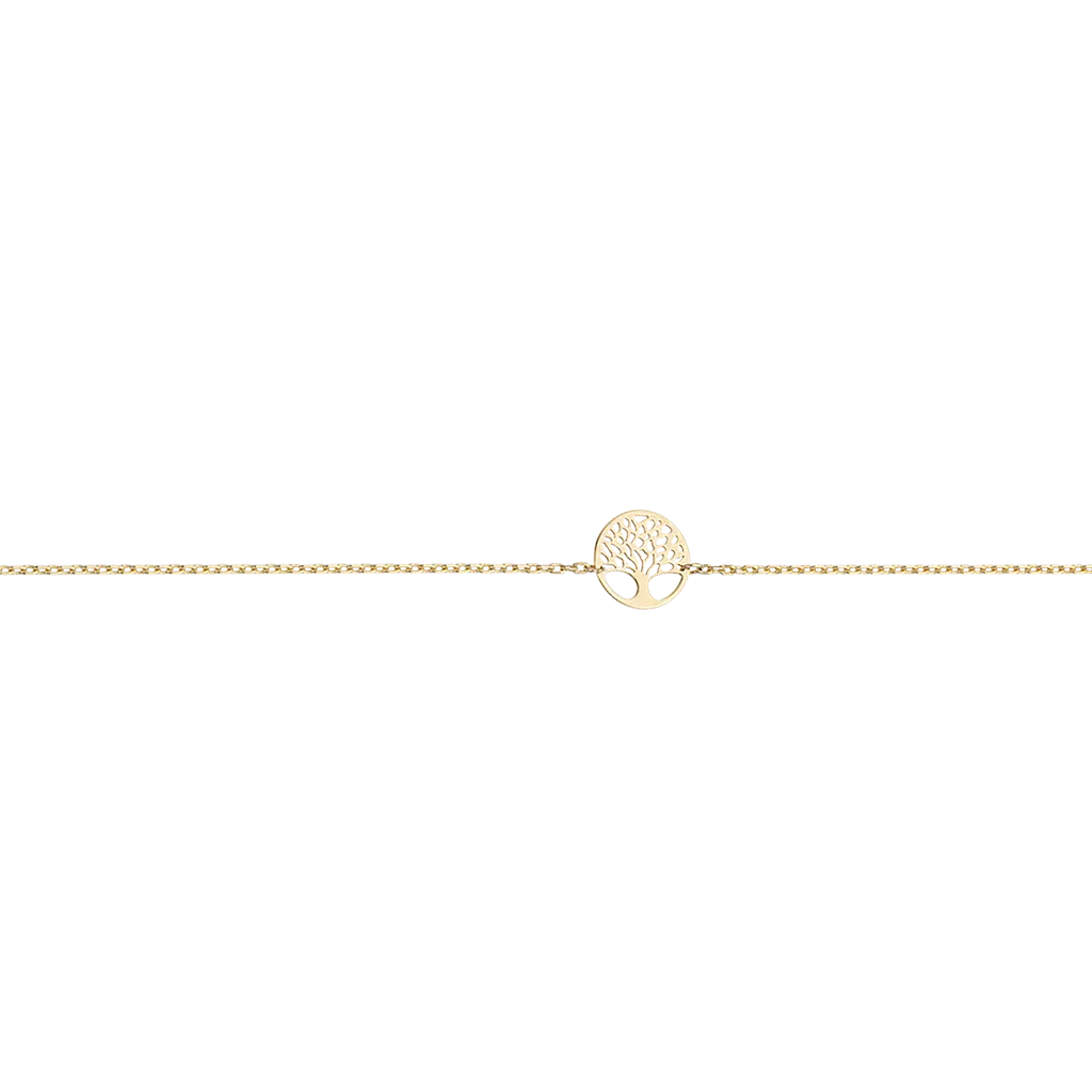 Armbånd m. livets træ - 8 kt. Guld fra Scrouples Jewellery