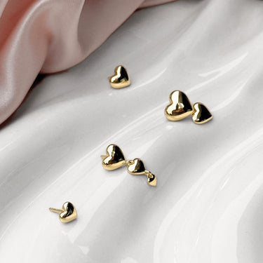 Karla Small Ørestikkere - Forgyldt