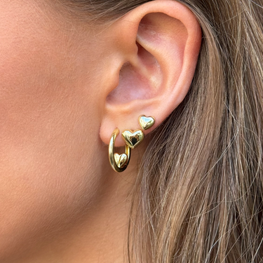 Karla Medium Ørestikkere - Forgyldt