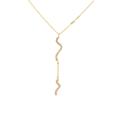 Curva Champagne Halskæde - Forgyldt