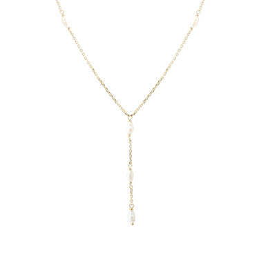 Lunella Y-Halskæde - Forgyldt