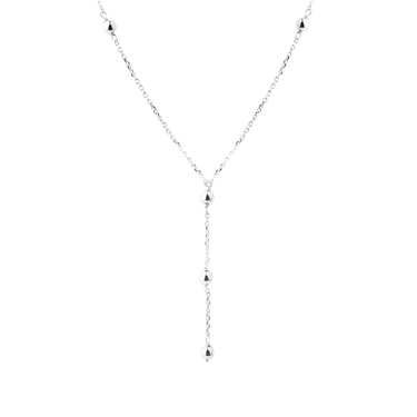 Lunalla Ball  Y-Halskæde - Sølv