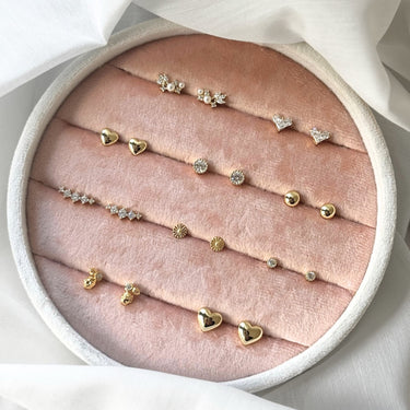 Lumi Pearl Ørestikker - Forgyldt