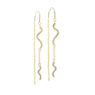 Curva Ørekæde - Forgyldt