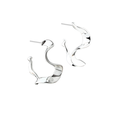 Slim Rhumba Medium Hoop 25mm - Sølv