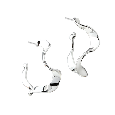 Slim Rhumba Large Hoop 30mm - Sølv