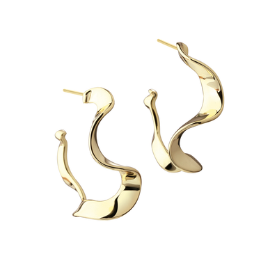 Slim Rhumba Large Hoop 30mm - Forgyldt