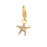 Starfish Charm - Forgyldt Metalblanding fra Bybiehl