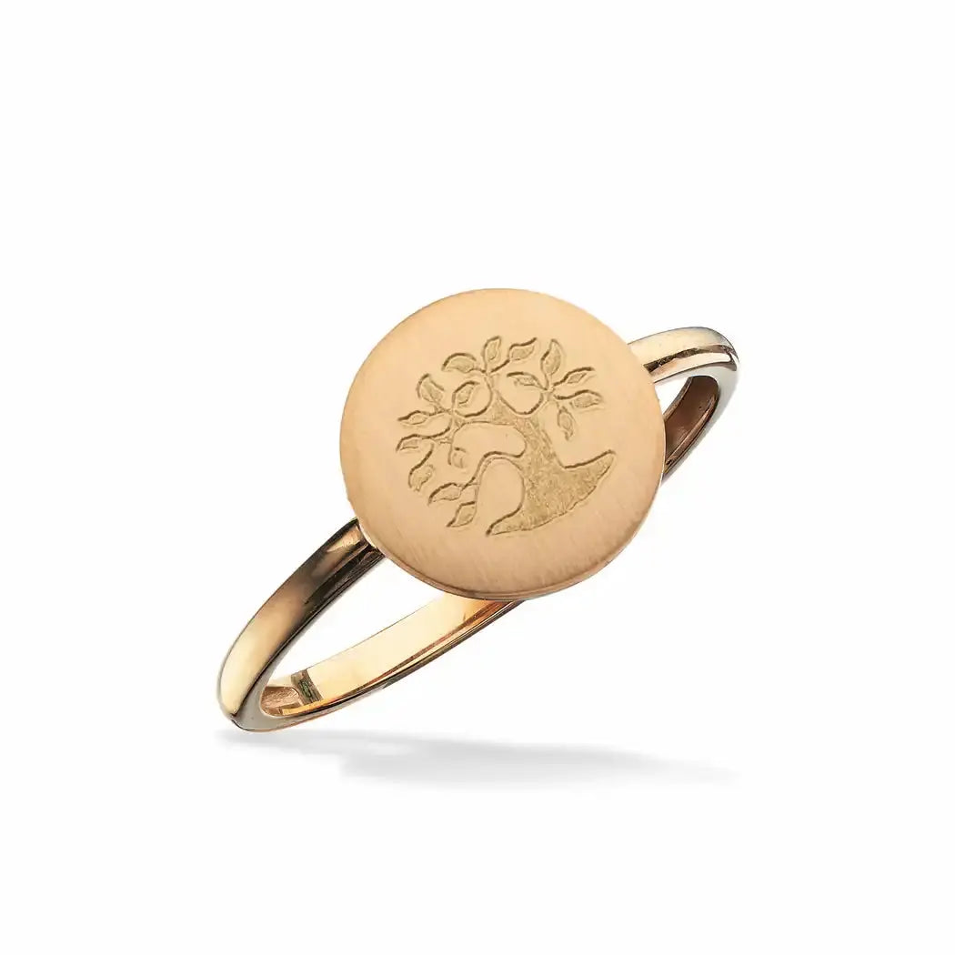 #TagMe ring m. livets træ - 8 kt. guld fra Scrouples Jewellery