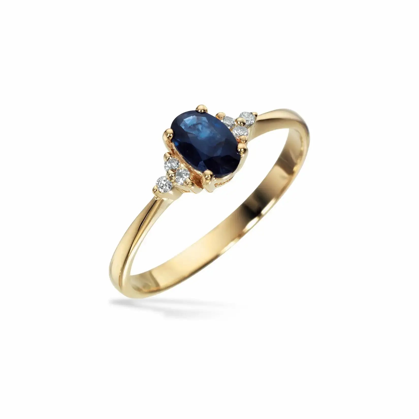 Ring m. safir 0,048 - 14 kt. Guld fra Scrouples Jewellery