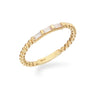 Ring baguette cubic zirkonia - 8 kt. Guld fra Scrouples Jewellery
