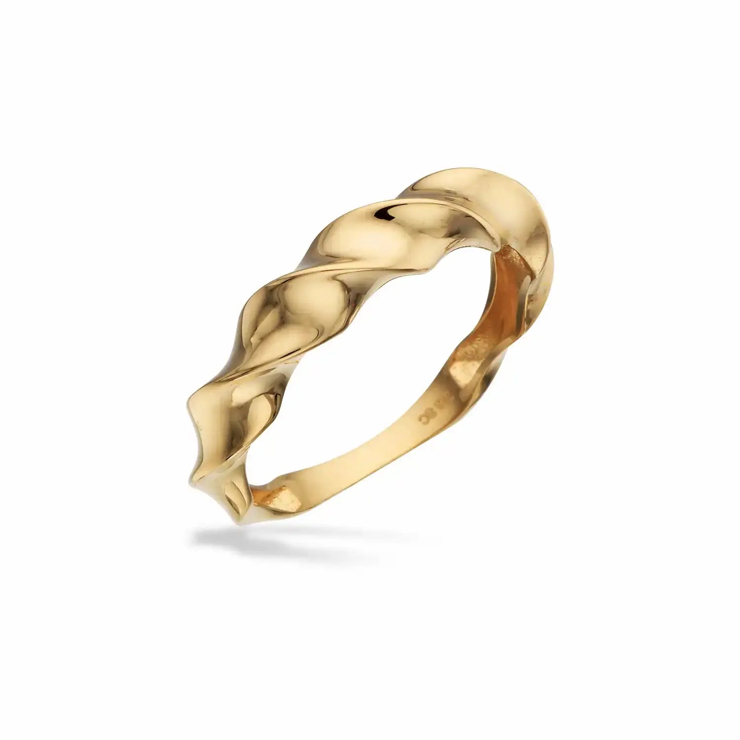 Snoet ring - 8 kt. Guld fra Scrouples Jewellery