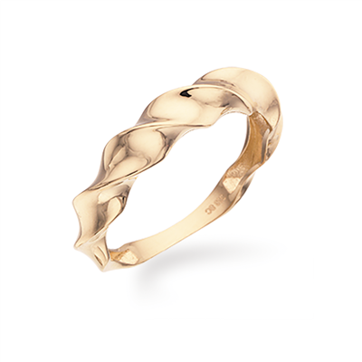 Snoet ring - 8 kt. Guld fra Scrouples Jewellery