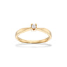Kleopatra Ring m. 0,05 ct. H-W/SI - 14 kt. Guld fra Scrouples Kleopatra