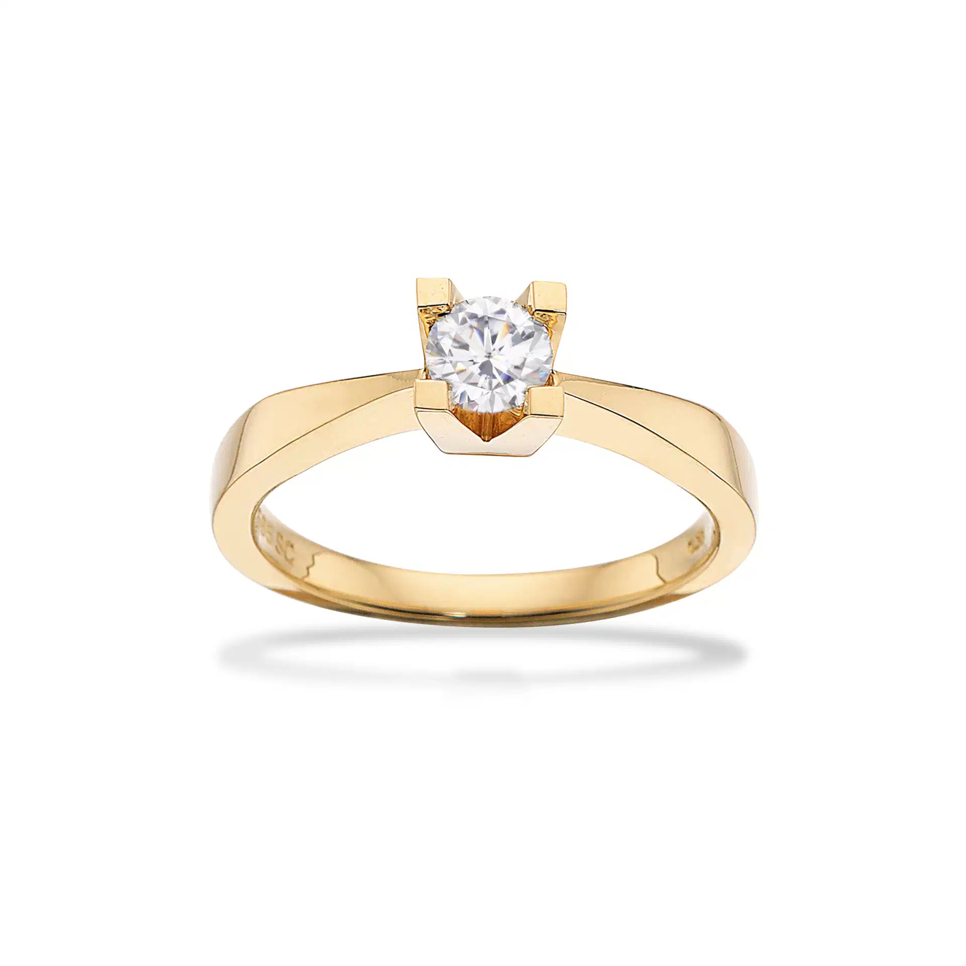 Kleopatra Ring m. 0,35 ct. H-W/SI - 14 kt. Guld fra Scrouples Kleopatra