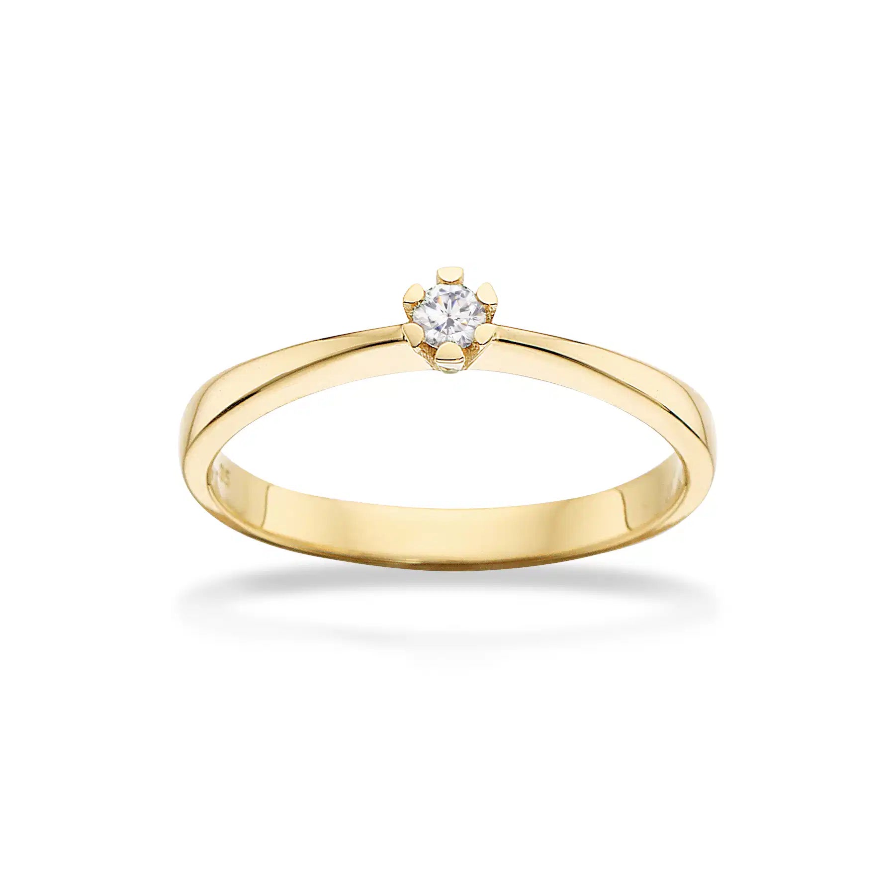 Vida Ring 0,05 ct. - 8 kt. Guld fra Scrouples Vida