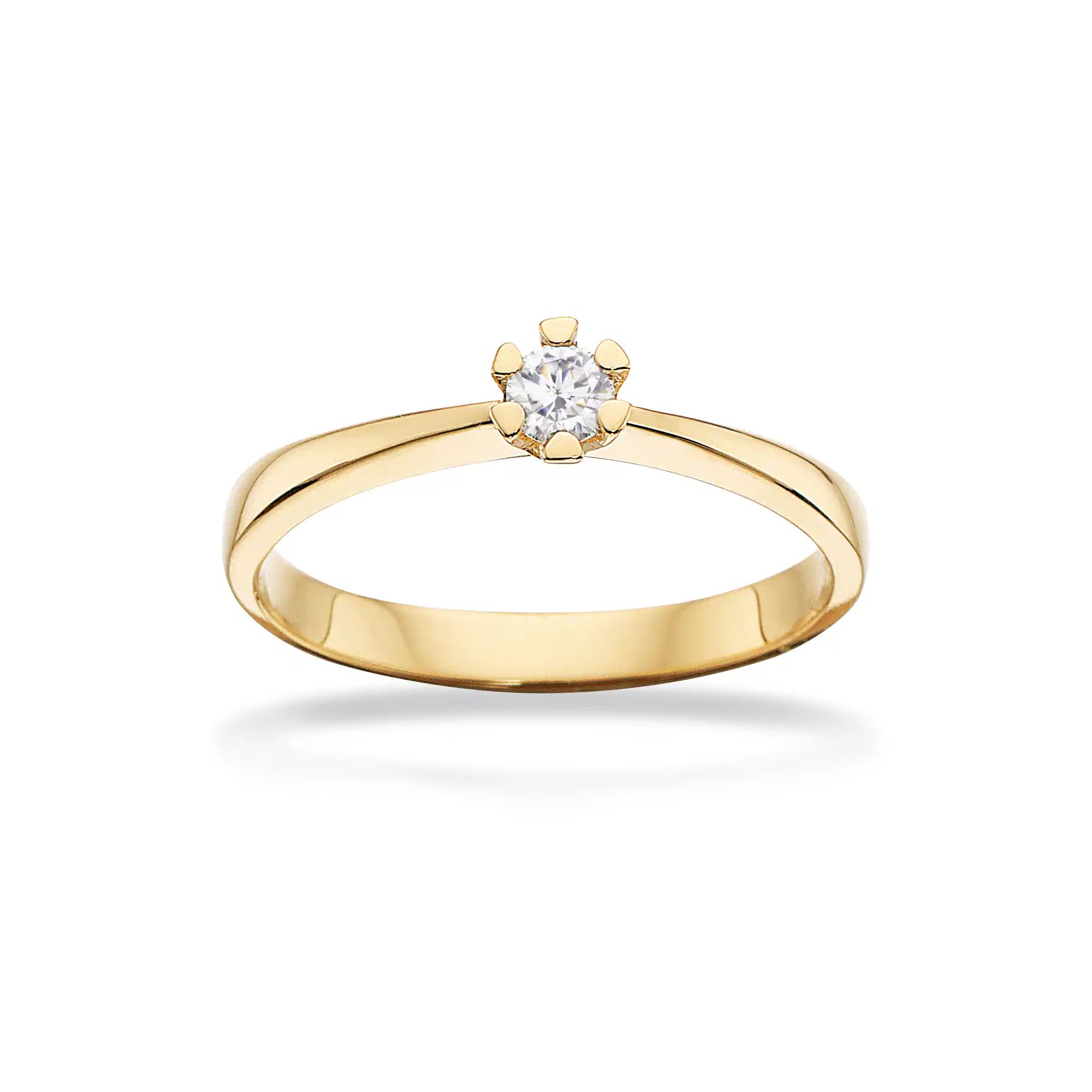 Vida Ring 0,10 ct. - 8 kt. Guld fra Scrouples Vida