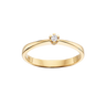 Vida Ring m. 0,03 ct. H-W/P1 - 8 kt. Guld fra Scrouples Vida