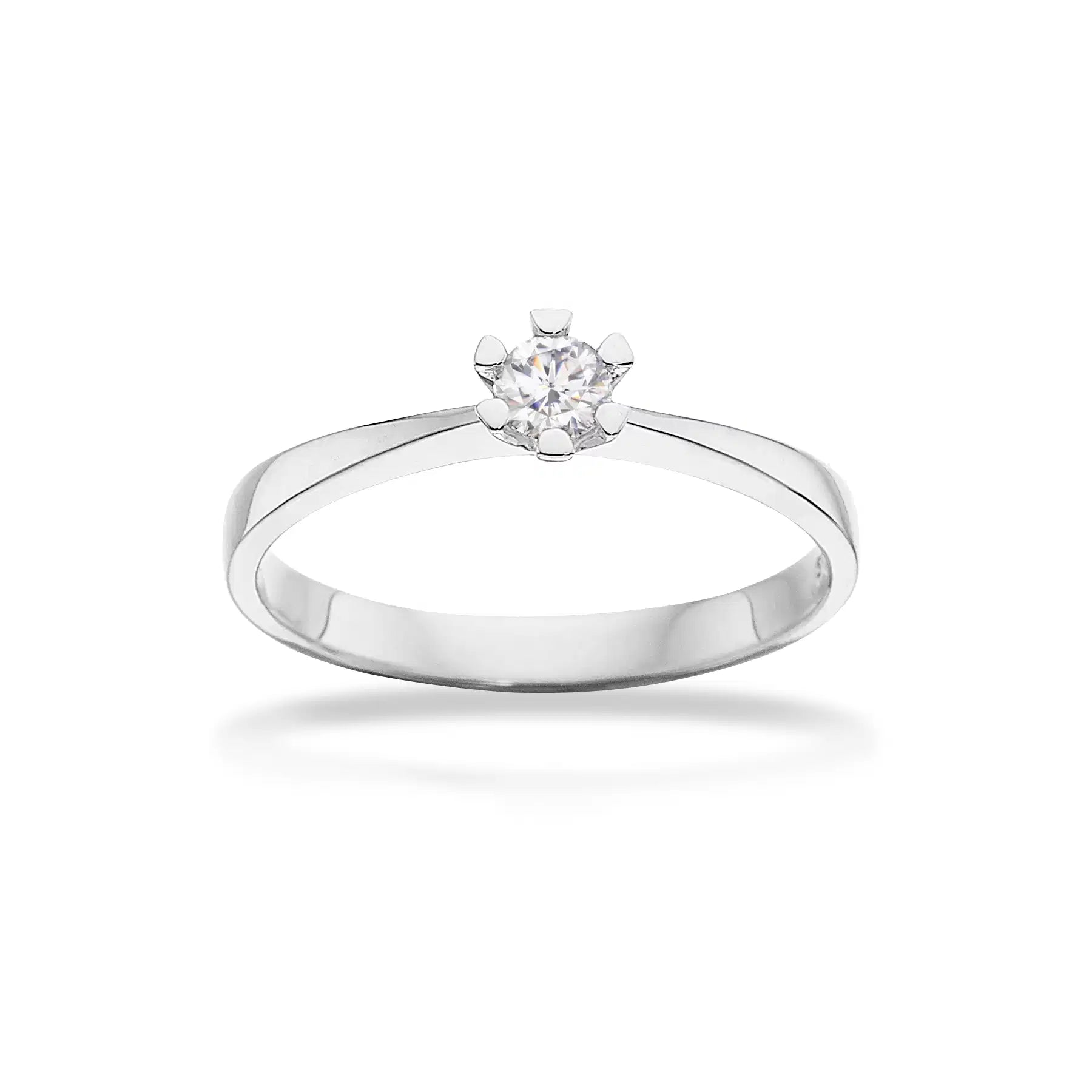 Vida Ring 0,15 ct. - 8 kt. Hvidguld fra Scrouples Vida