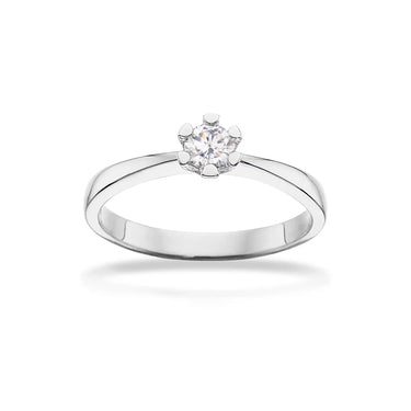 Vida Ring 0,20 ct. - 8 kt. Hvidguld