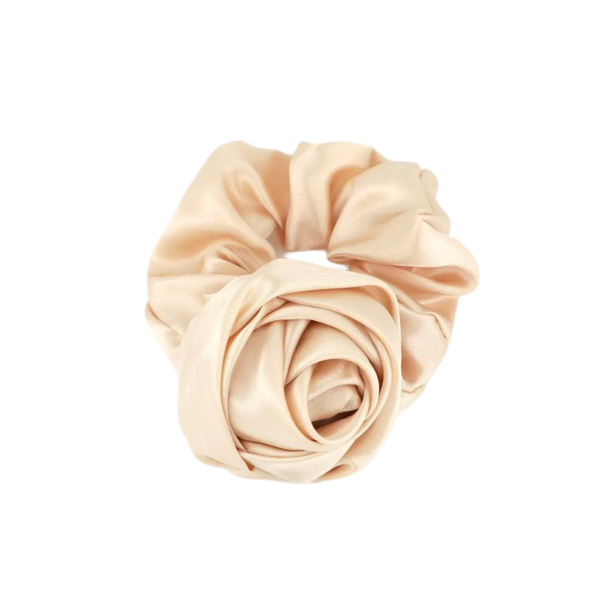 Satin Rose Hårelastik - Cream fra Studio Z