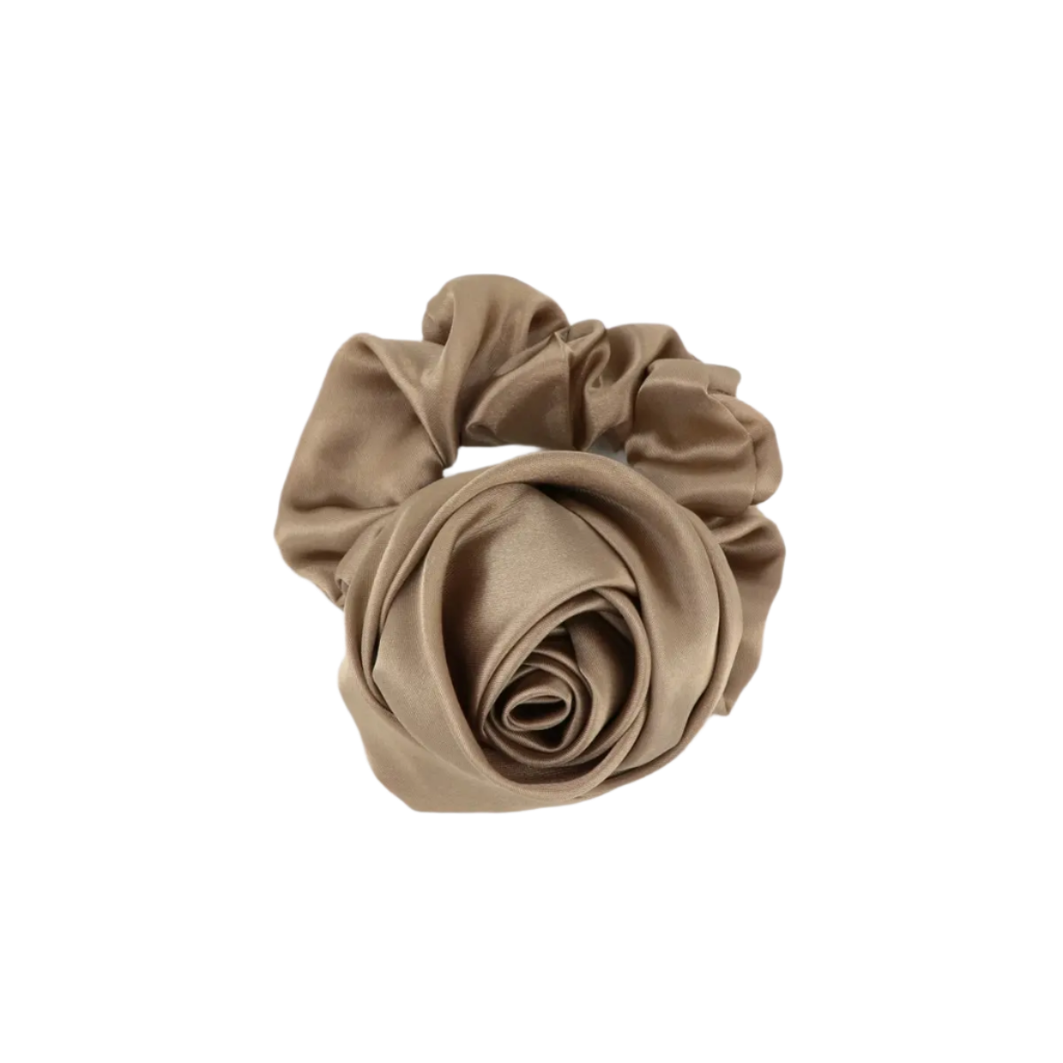 Satin Rose Hårelastik - Coffee fra Studio Z