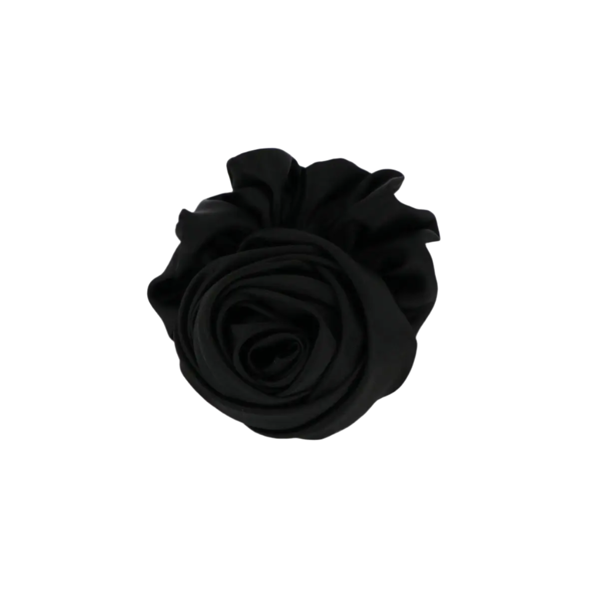 Satin Rose Hårelastik -Black fra Studio Z