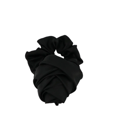Satin Rose Hårelastik -Black fra Studio Z